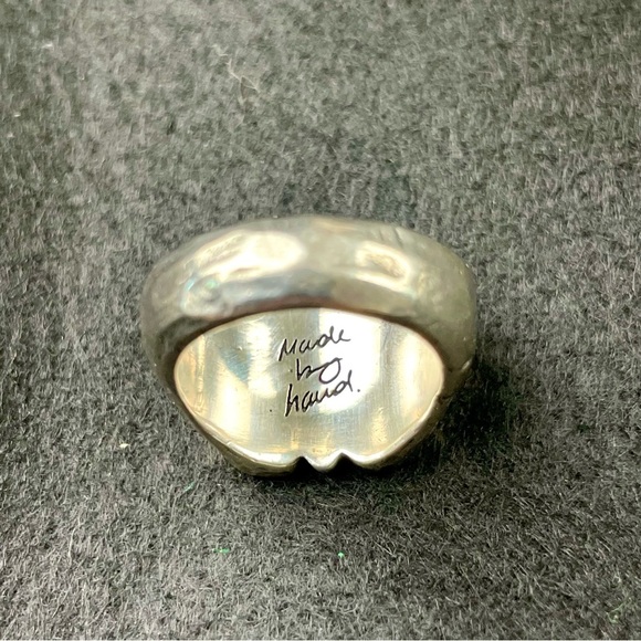 Silver butterfly Ring lox and chain - Picture 4 of 5